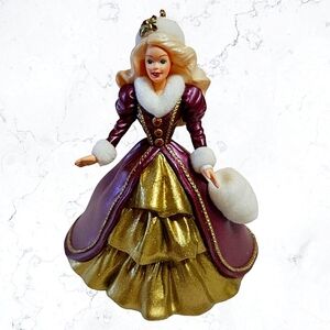 Vintage Hallmark Collectible Holiday Barbie Series 1996 Christmas Ornament